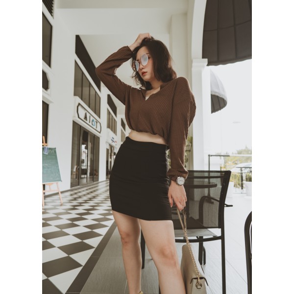 Front Pocket Pencil Skirt